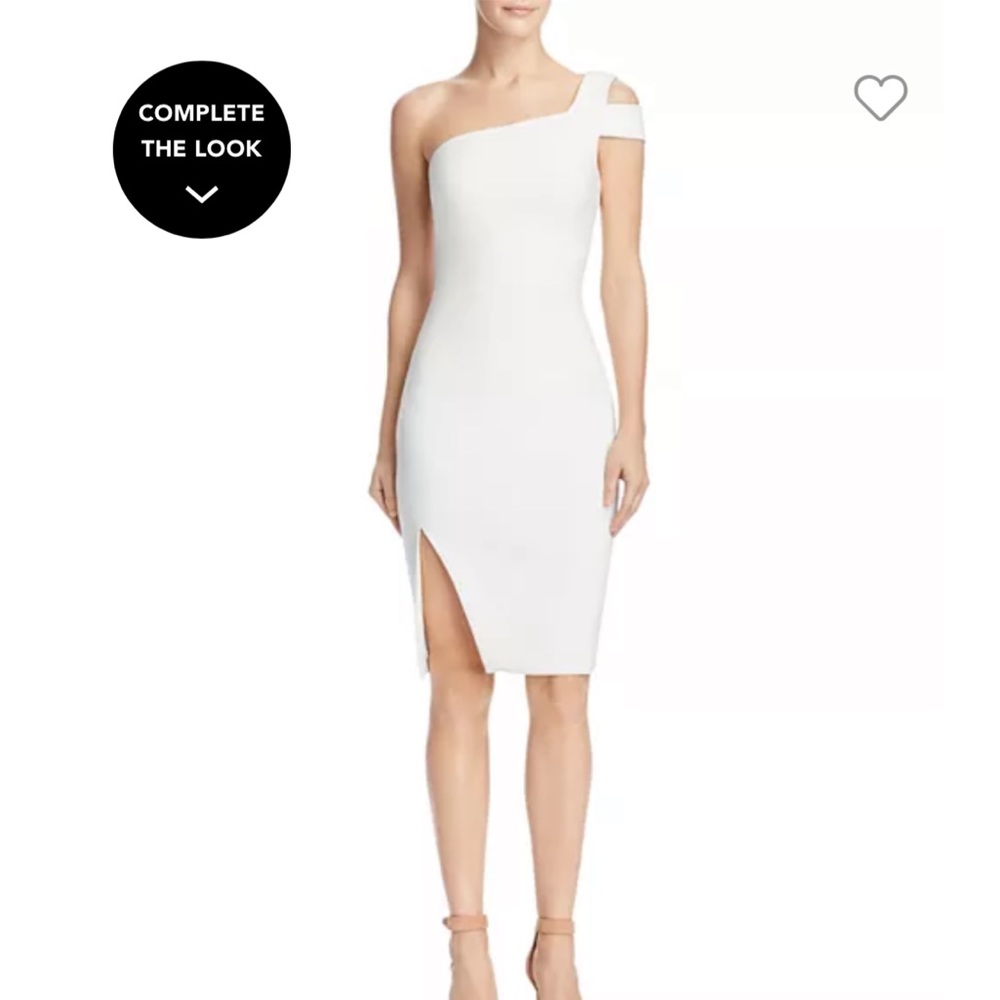 Likely packard one shoulder white dress size 0